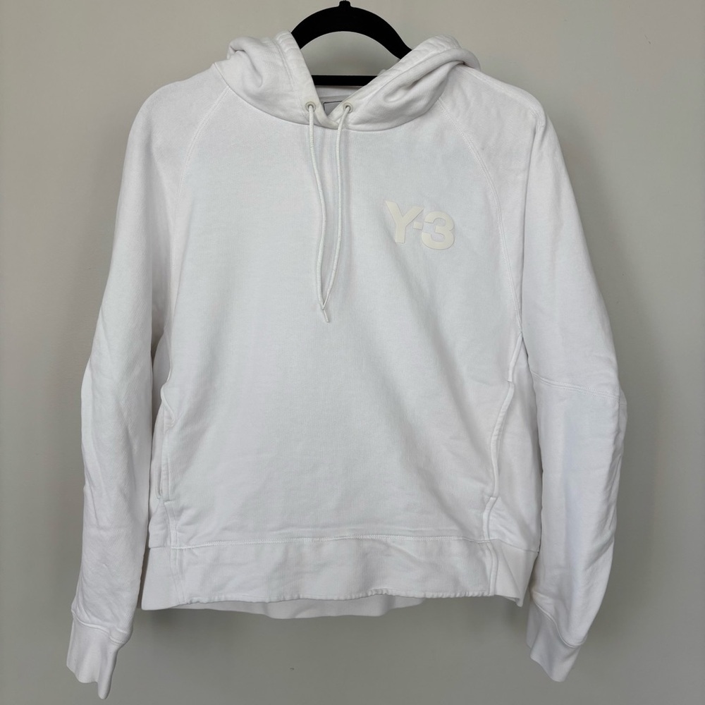 Adidas Y-3 White Hoodie‎ Size M